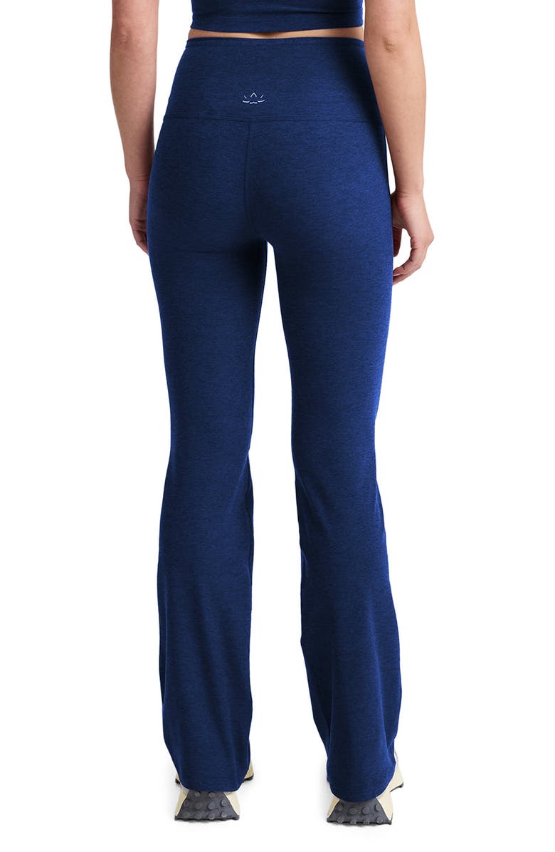 Beyond Yoga Space Dye High Waist Practice Leggings, Alternate, color, Marine Blue Heather
