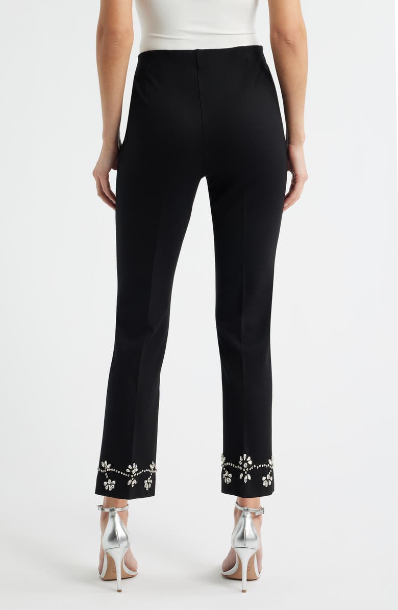 Anne Klein Rhinestone Embellished Hollywood Waist Pull-On Pants, Alternate, color,