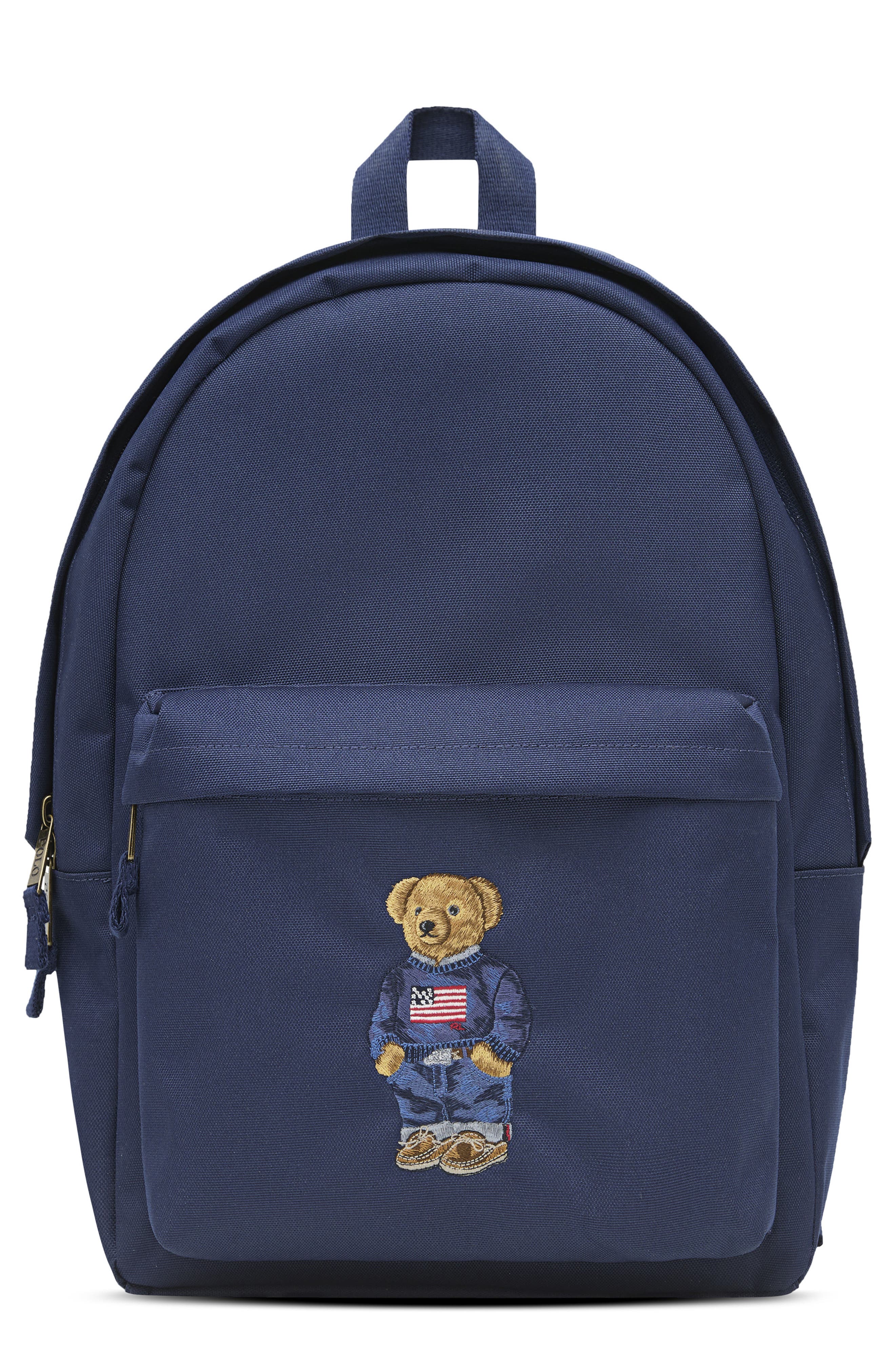 Polo Ralph Lauren Kids' Polar Bear Backpack, Main, color, Newport Navy