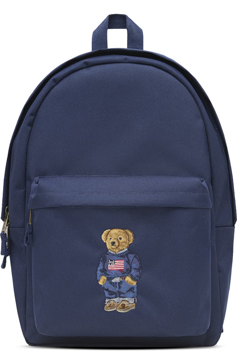 Polo Ralph Lauren Kids' Polar Bear Backpack, Main, color, Newport Navy
