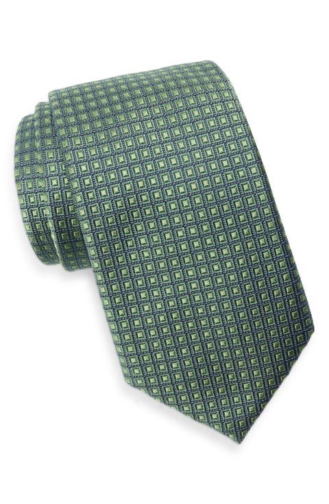 Stailey Neat Stretch Cotton Jacquard Tie