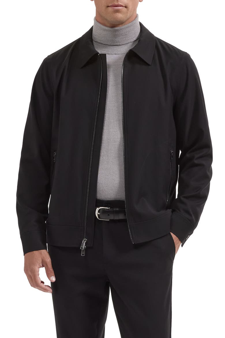 Blouson Jacket, Main, color, BLACK