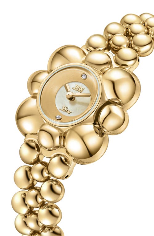 Jbw X Luar Atmosphere Two-tone Bracelet Watch, 30mm In 18k Gold