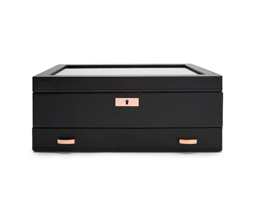 Wolf Axis 10 Piece Watch Box With Drawer In Copper