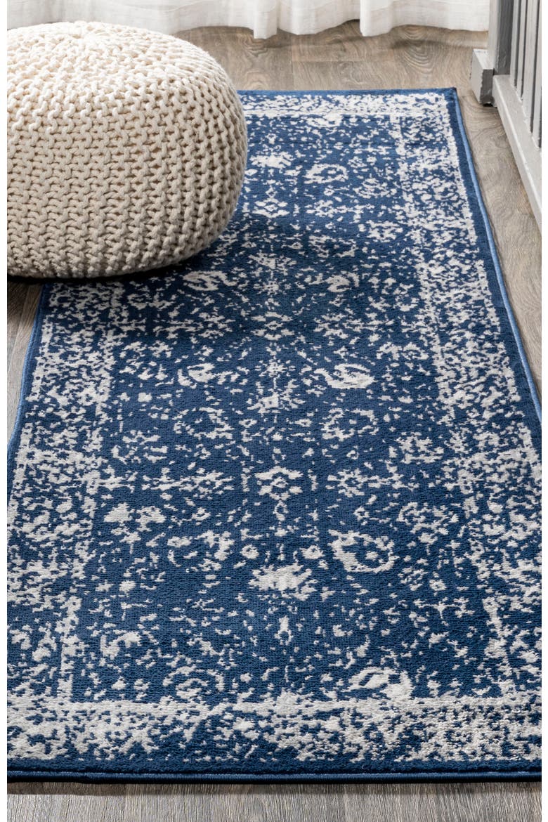 Soleiman Modern Persian Area Rug, Alternate, color, Navy