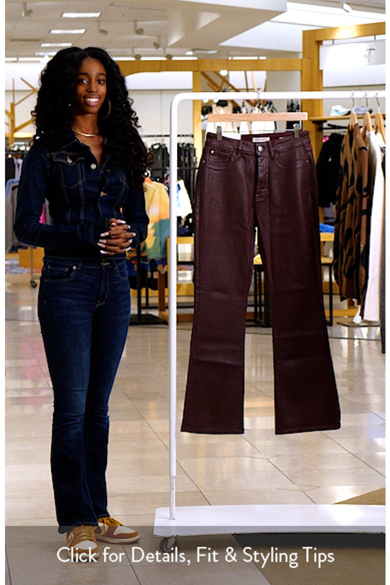 NAO Coated High Waist Bootcut Jeans video