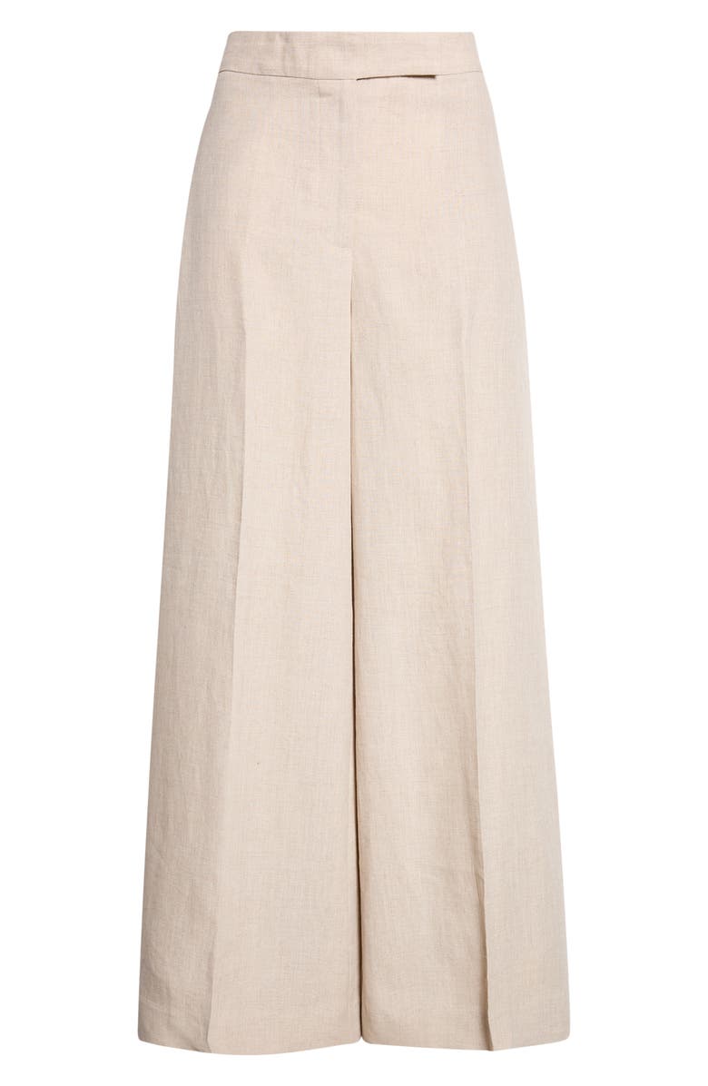 Reiss Kit Wide Leg Linen Pants, Main, color, Neutral