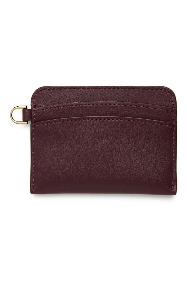 Belden Leather Card Case, Alternate, color, ROSEWOOD