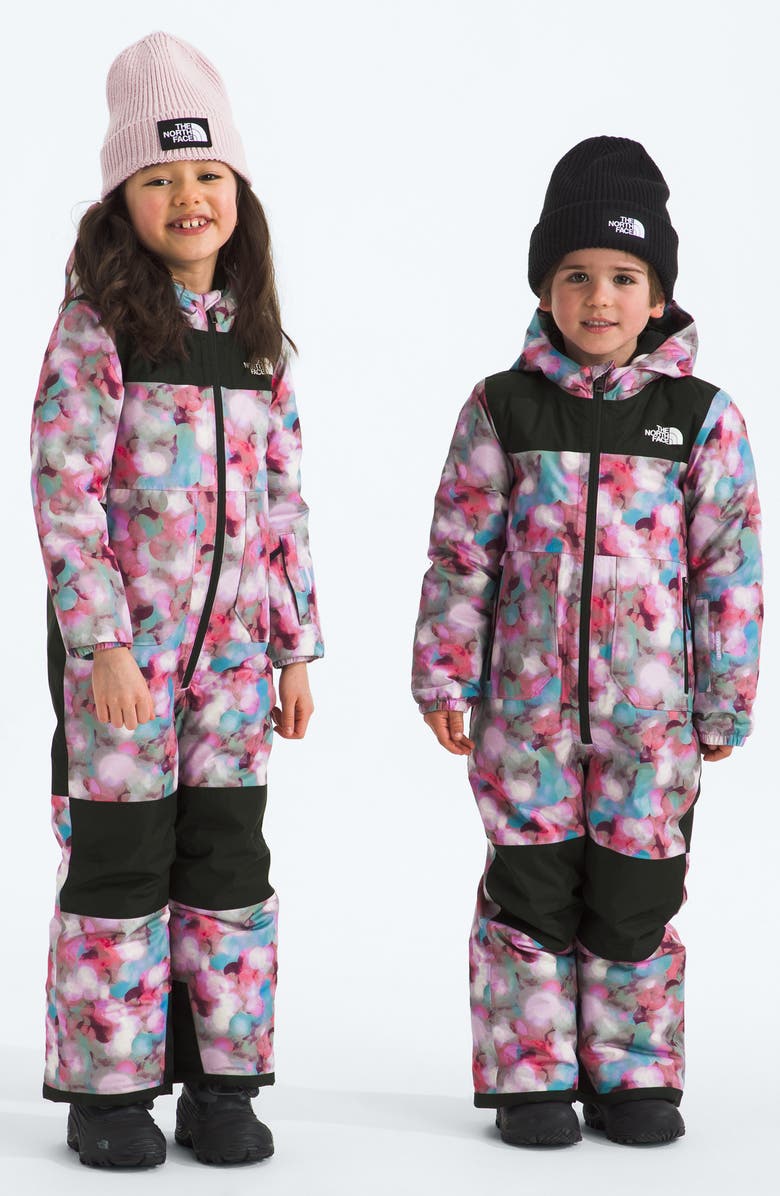 The North Face Kids' Freedom Snow Suit, Alternate, color, Lite Lilac Lens Flare Print
