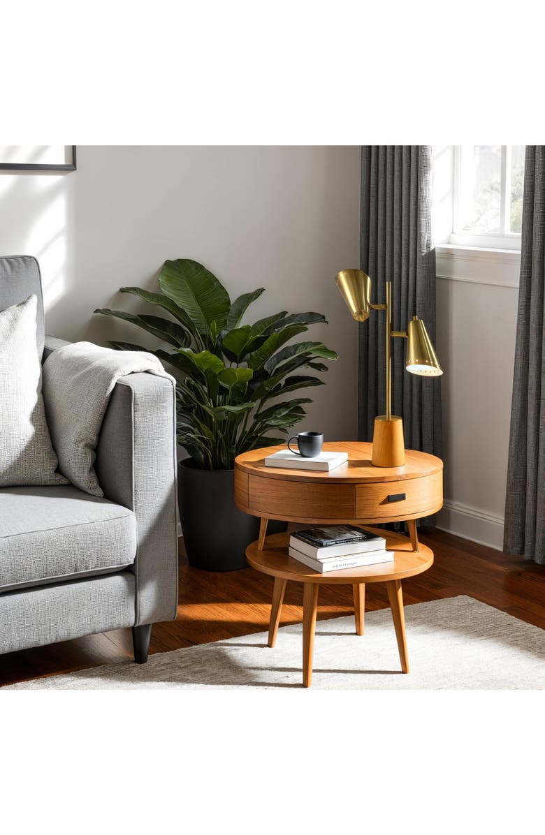 ADESSO LIGHTING Josephine Desk Lamp, Alternate, color, Antique Brass