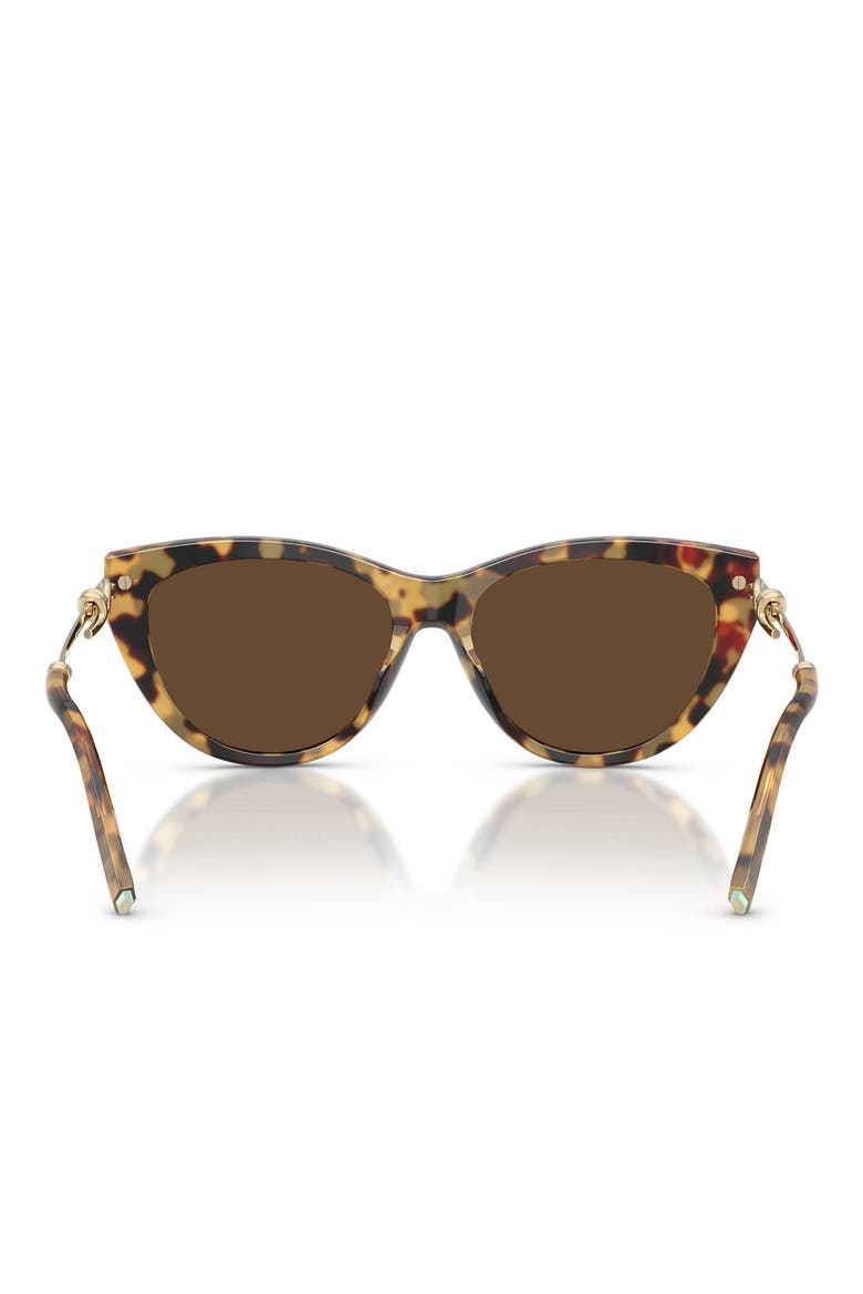 55mm Cat Eye Sunglasses, Alternate, color, BLONDE HAVANA / LIGHT BROWN