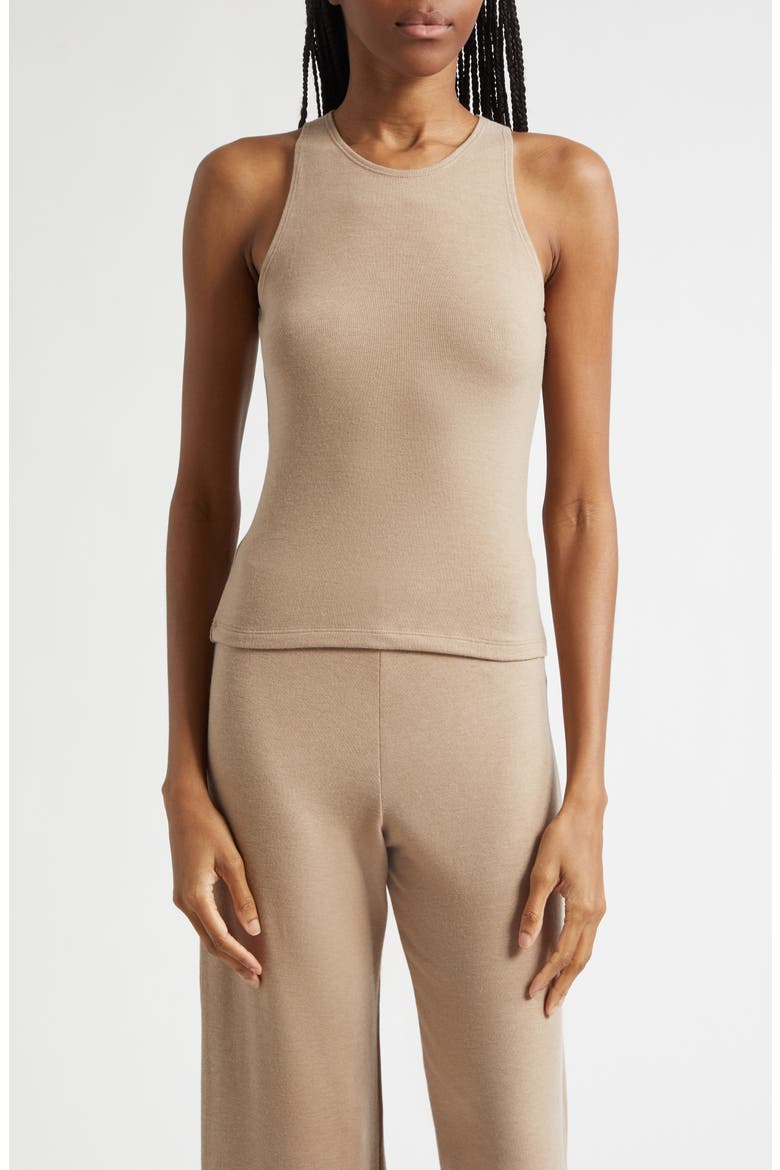 Lauren Scoop Neck Tank, Main, color, SABLE