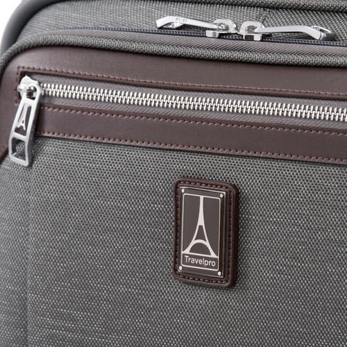 Travelpro Platinum Elite Underseat Spinner Tote Bag With Usb Port In Vintage Grey