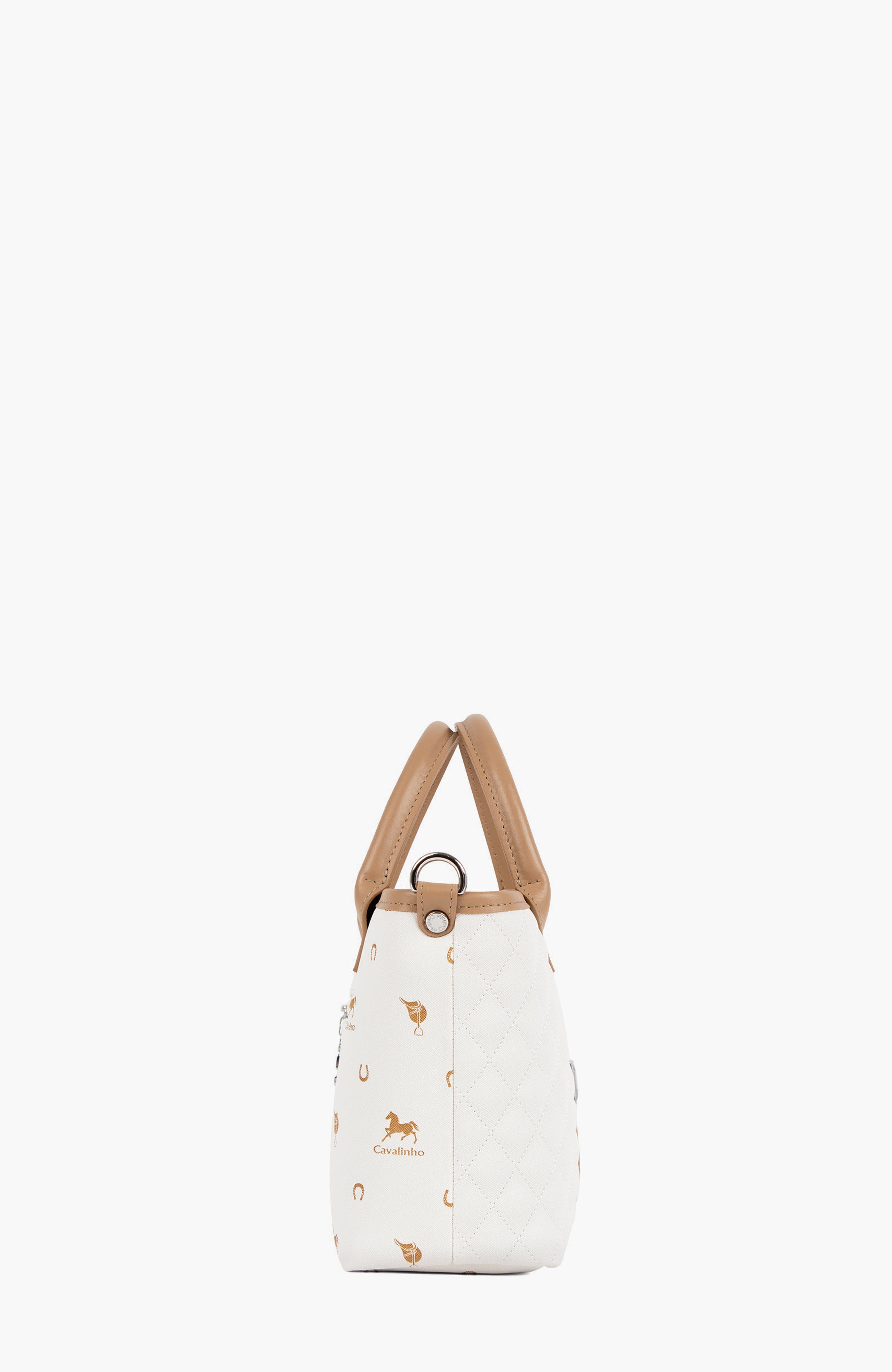 Di Cavallo 577 Mini Handbag, Alternate, color, White