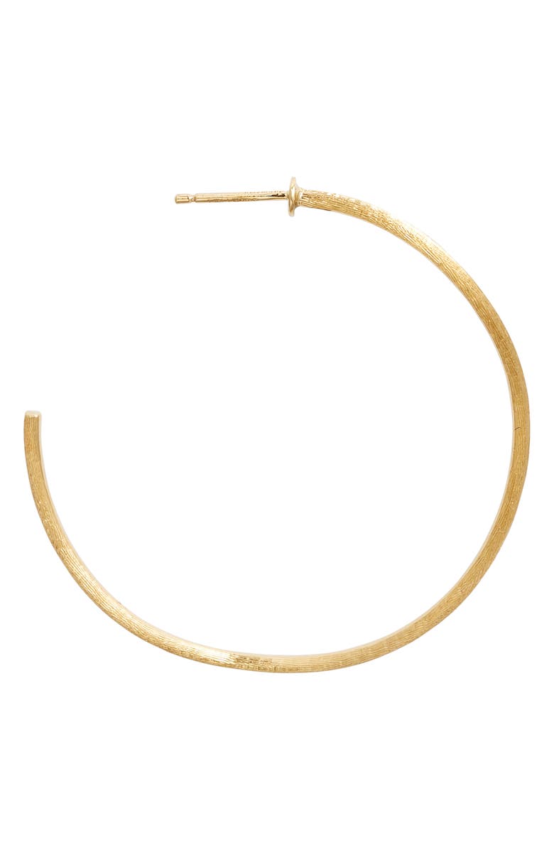 Marco Bicego Jaipur 18K Yellow Gold Medium Narrow Hoop Earrings, Alternate, color, 