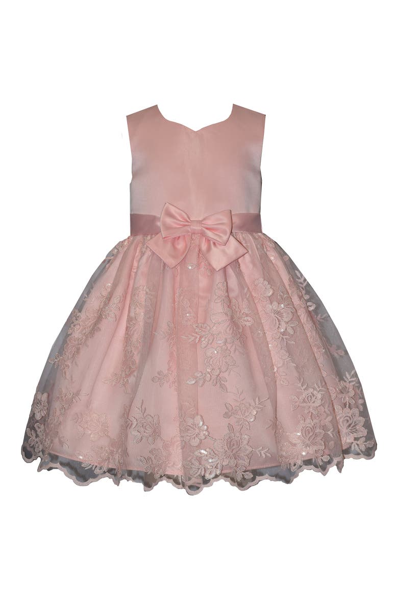 Kids' Sweet Heart Lace Party Dress, Main, color, PINK