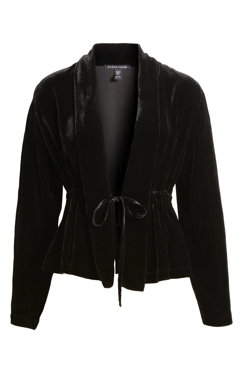 Eileen Fisher Shawl Collar Velvet Jacket, Alternate, color, 