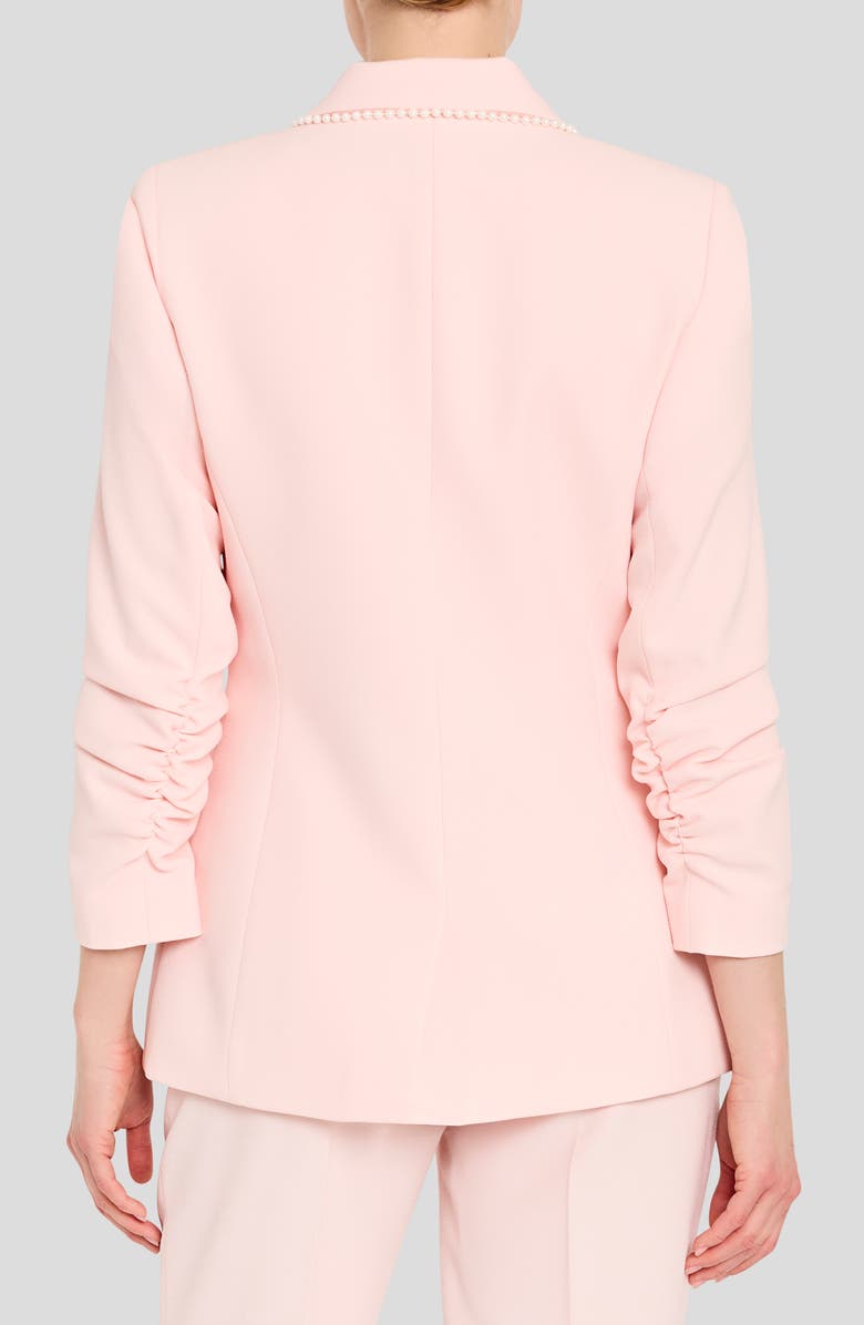 Tahari ASL Pearly Trim Blazer, Alternate, color, Tea Rose
