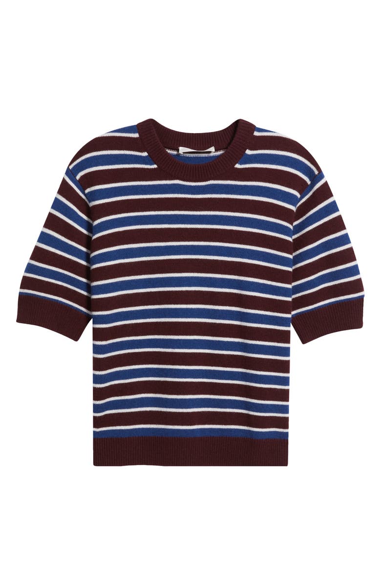 FRAME The Easy Wool Blend Crewneck Sweater, Alternate, color, Burgundy Multi