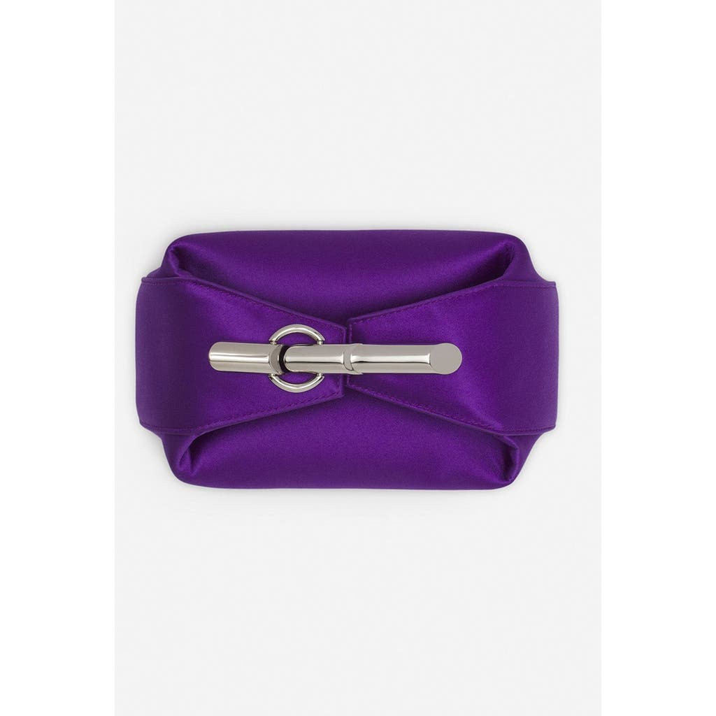 Lanvin Haute Séquence Satin Clutch Bag In Anemone