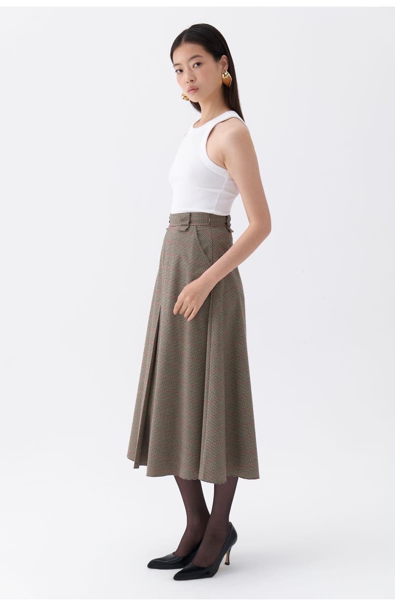 Nocturne Printed Midi Skirt, Alternate, color,