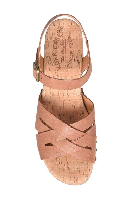 Kork-ease ® Tia Ankle Strap Sandal In Brown F/g