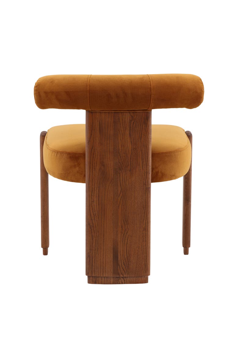 Gwenevere Ginger Velvet Dining Chair, Alternate, color, Ginger Velvet