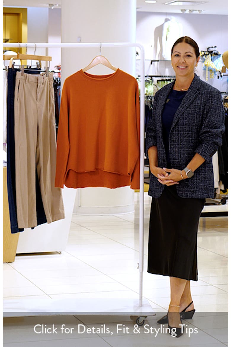 Anna Cotton Fleece Capelet Sweatshirt video