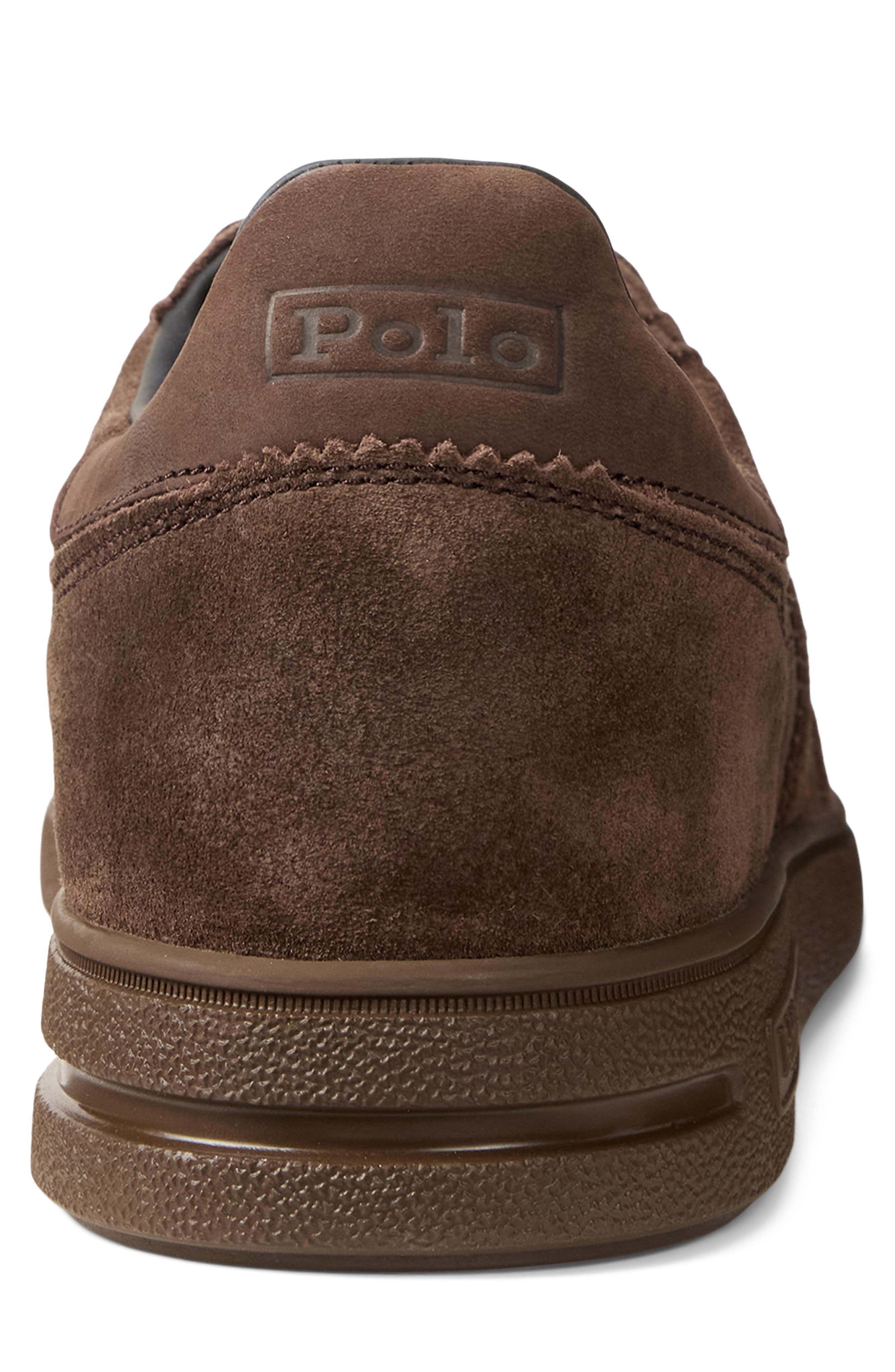 Polo Ralph Lauren Bedford Sneaker, Alternate, color, Dark Brown