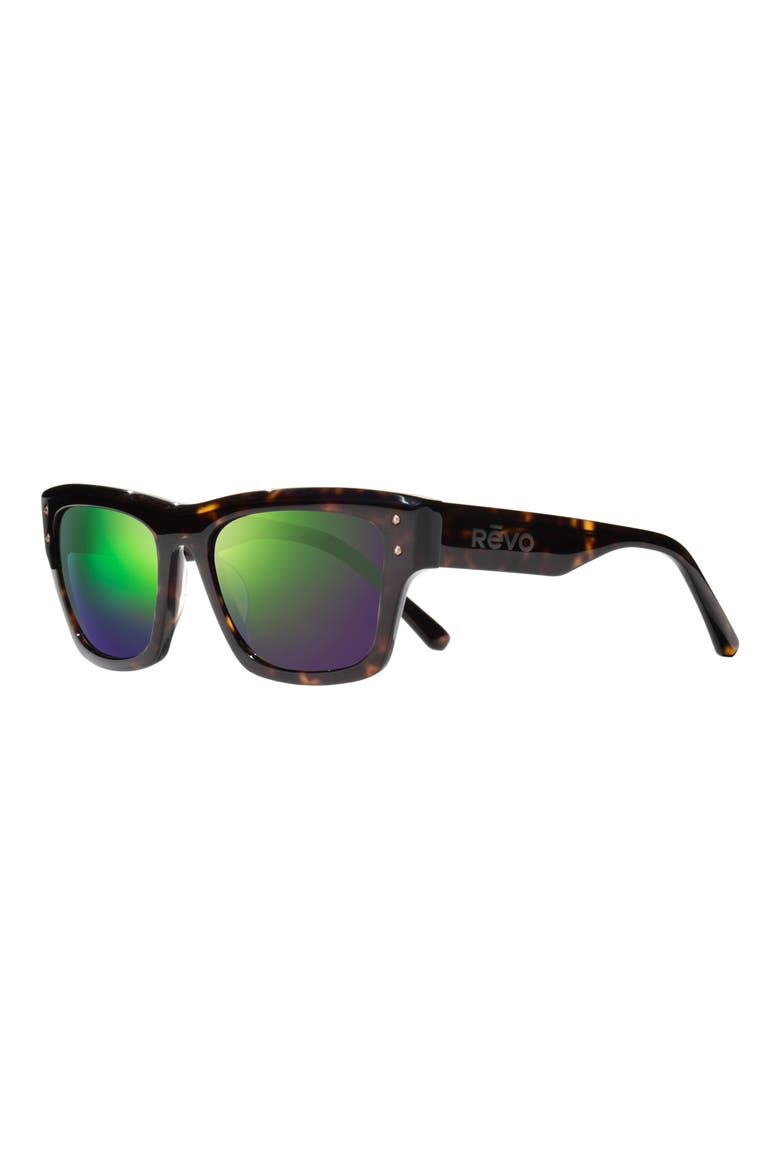 Indigo Polarized Square Sunglasses, Alternate, color, TORTOISE