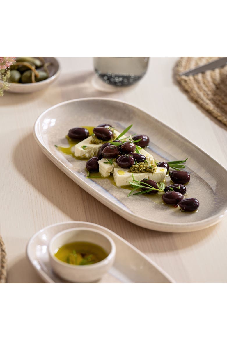Perlemor Sand Pickle Dish, Alternate, color, Beige