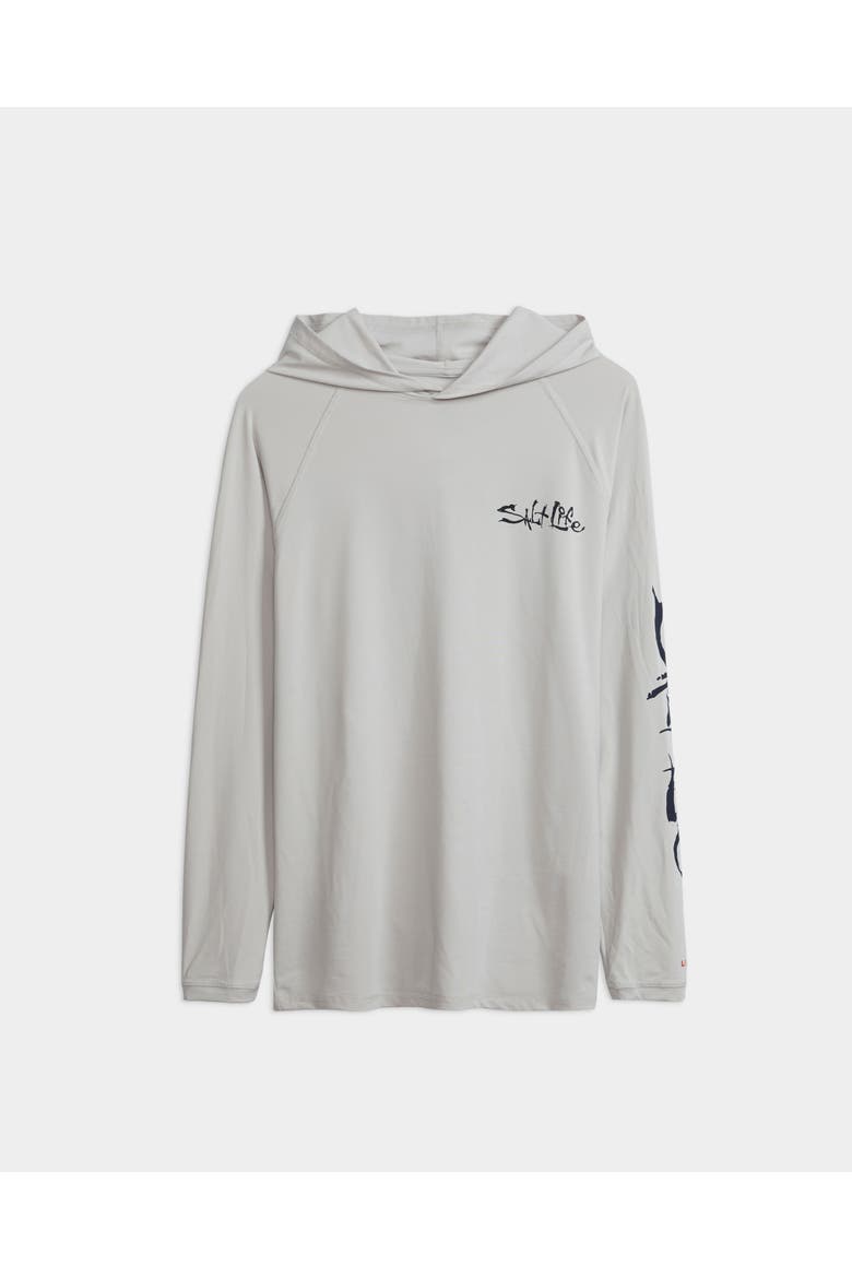Ocean Hooked Performance Hoodie, Main, color, Mist Grey Heather