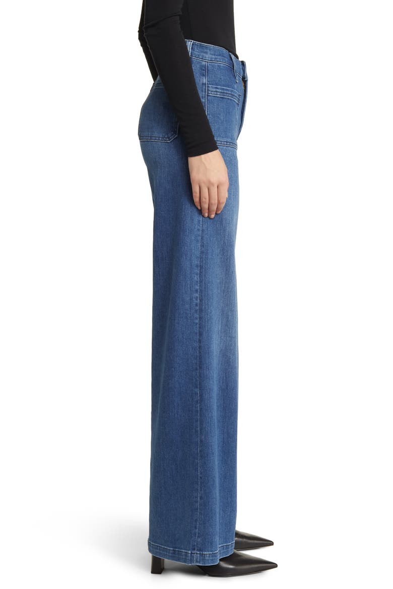 Wide Leg Stretch Denim Jeans, Alternate, color, TEMPLE CLEAN