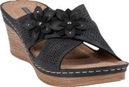 GOOD CHOICE NEW YORK Nylie Platform Wedge Slide Sandal