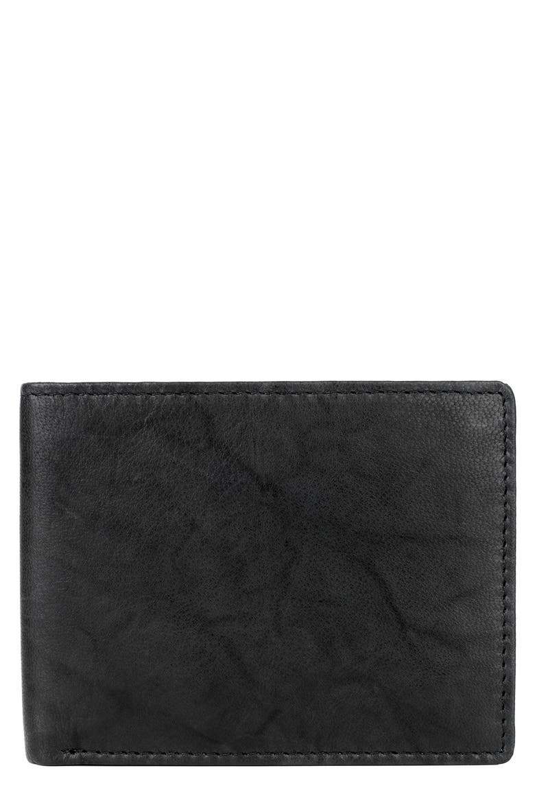 Credit Card RFID Billfold Wallet, Main, color, BLACK