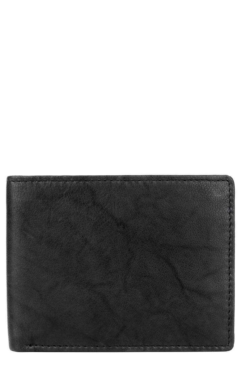 BUXTON Credit Card RFID Billfold Wallet, Main, color, Black
