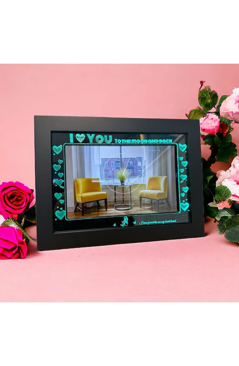 Eco4Life WiFi RGB Lighting Digital Photo Frame 10.1", Alternate, color, Black