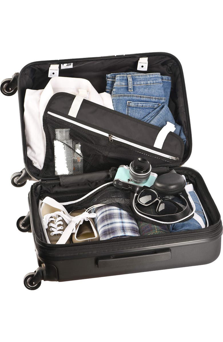 Sherpani Meridian Carry On Travel Hardside Luggage, Alternate, color, Caribe