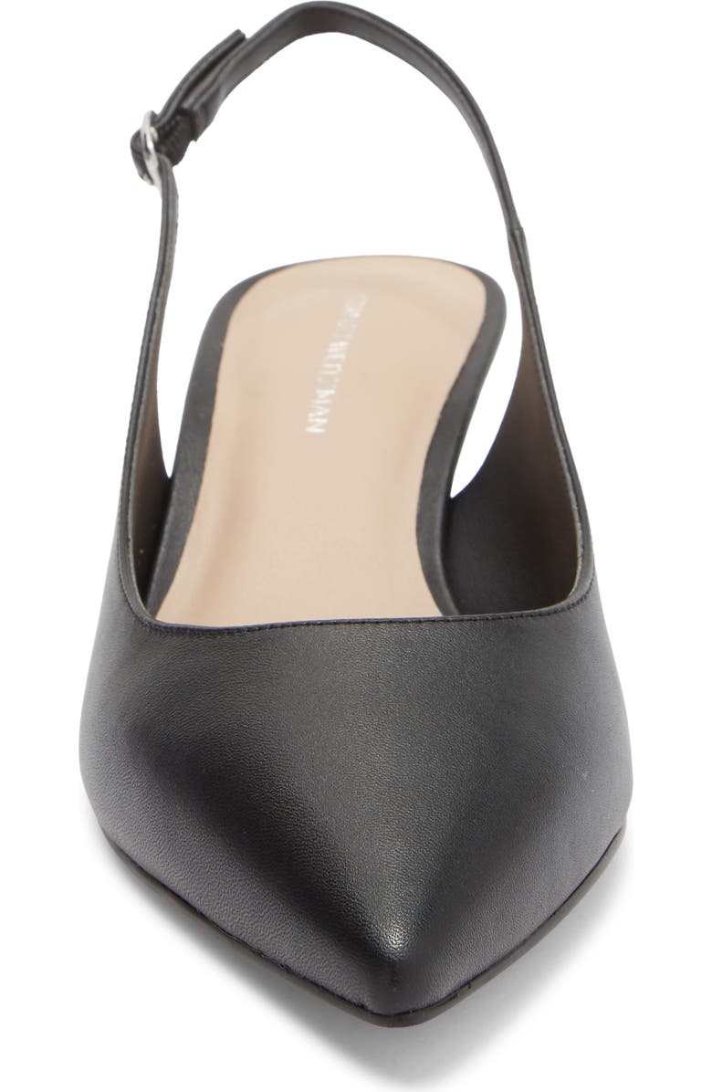 Stuart Weitzman Dancer 50 Kitten Heel Slingback Pump, Alternate, color, Black