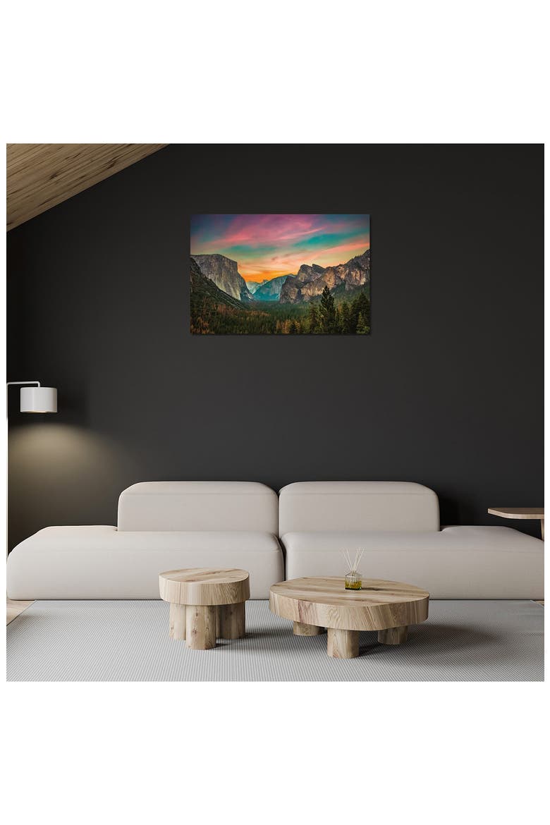 California Yosemite Valley Tunnel View Sunset by Alex G Perez Canvas Wall Art, Alternate, color, MULTI