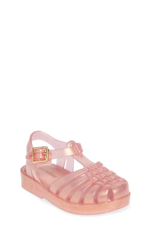 Melissa Kids Mini Posses Sandal In Pearly Pink