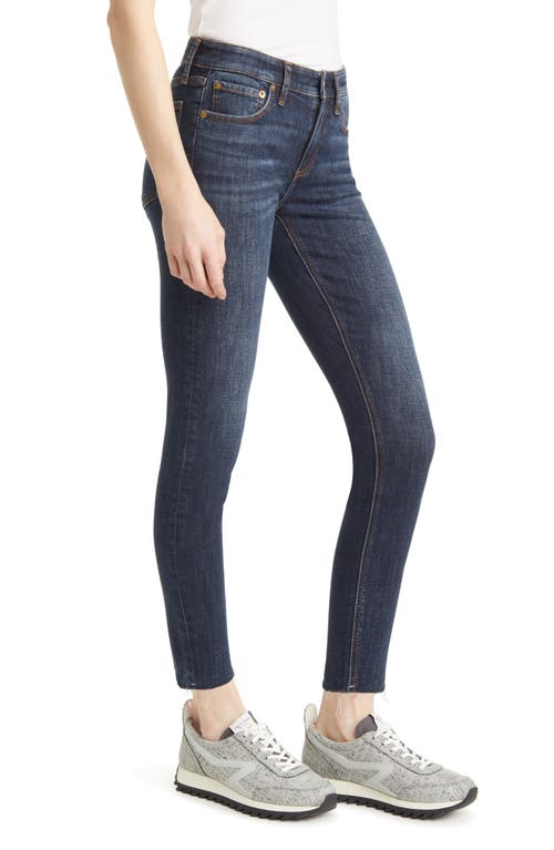 Rag & Bone Cate Brand-embroidered Skinny-fit Mid-rise Stretch-denim Jeans In Blue