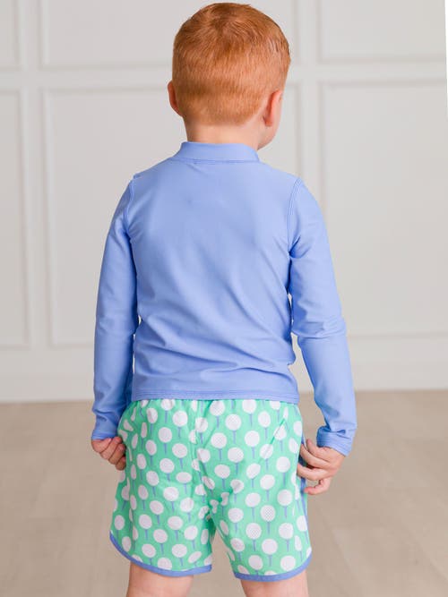 RUGGEDBUTTS RUGGEDBUTTS TODDLER BOYS UPF50+ SUN PROTECTED DOLPHIN HEM SWIM TRUNKS 