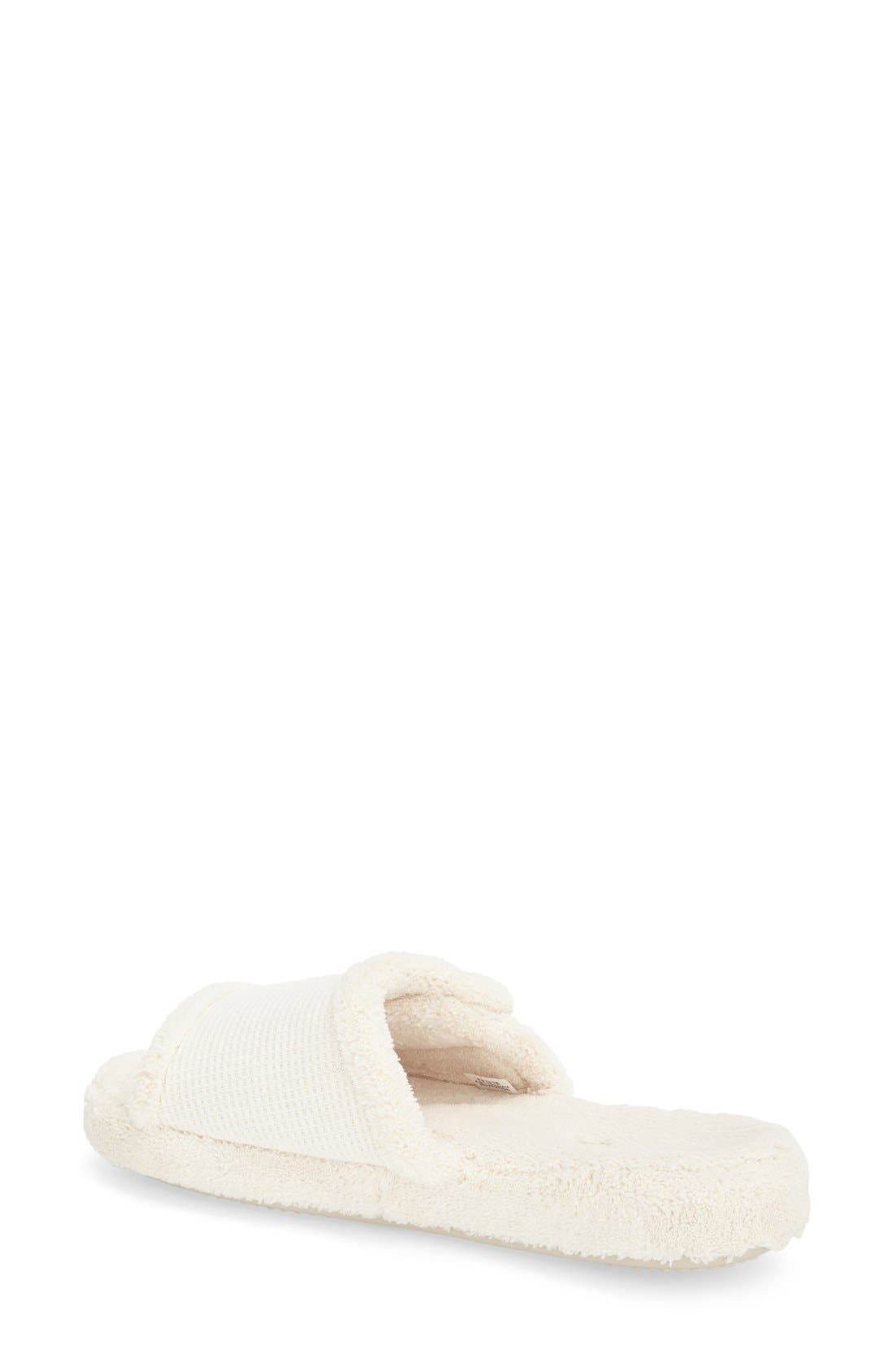 Acorn Waffle Spa Slide Slipper, Alternate, color, Natural