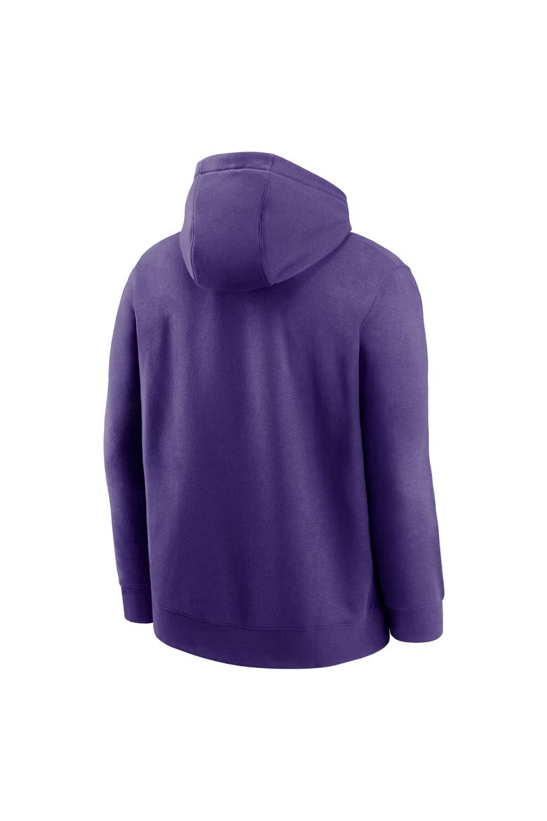 Men's Nike Purple LSU Tigers Primetime Alternate Logo Club Fleece Pullover Hoodie, Alternate, color, Purple