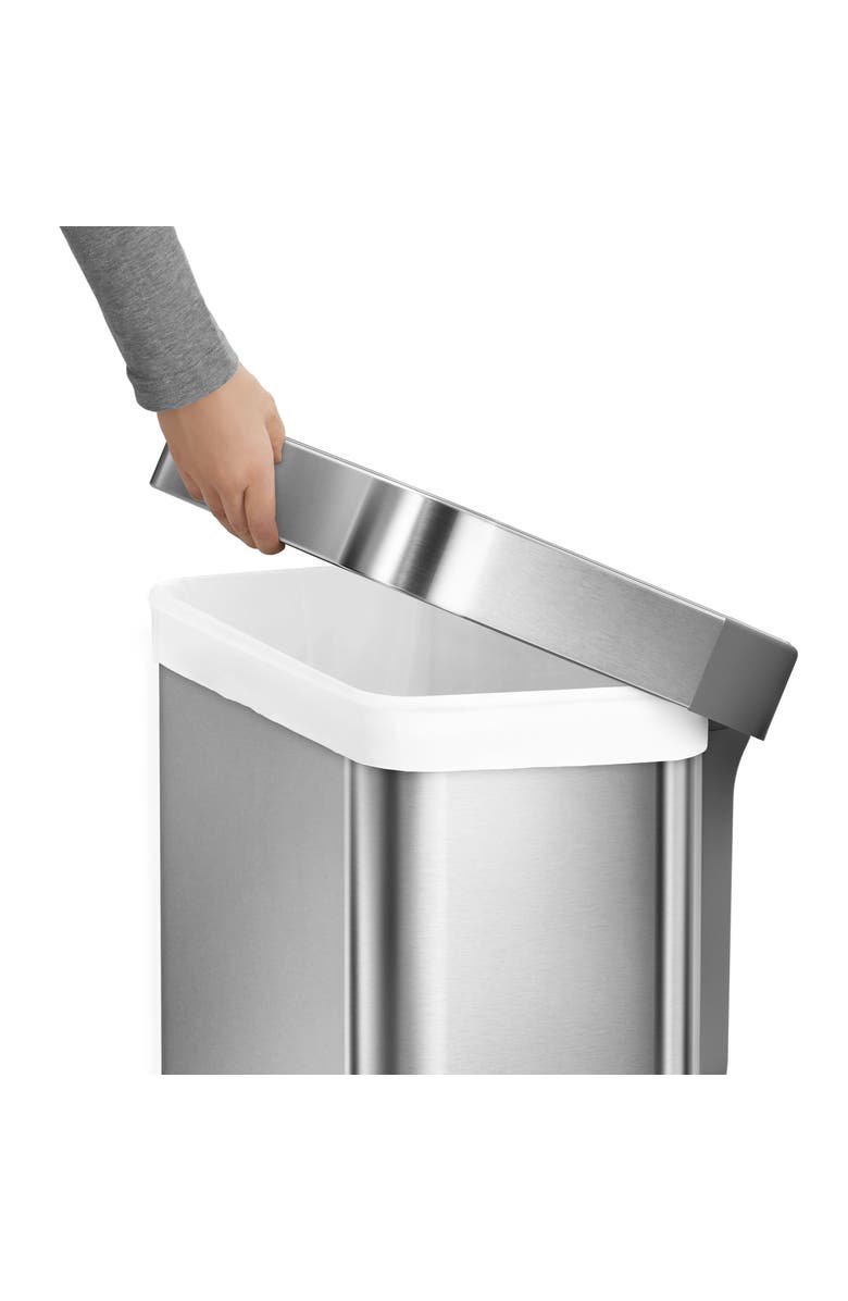 simplehuman 45L rectangular step can with liner pocket, Alternate, color,