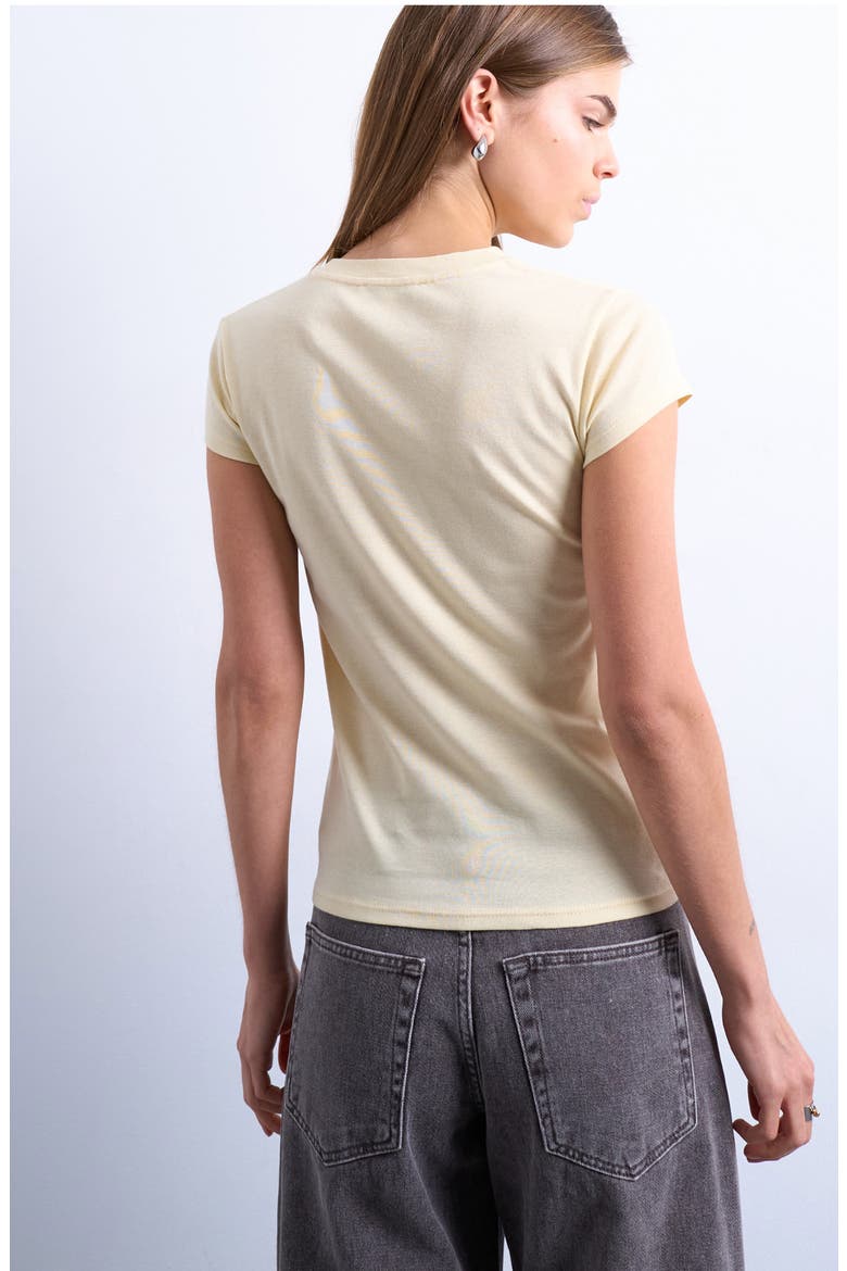 Everyday Cotton T-Shirt, Alternate, color, BUTTERMILK
