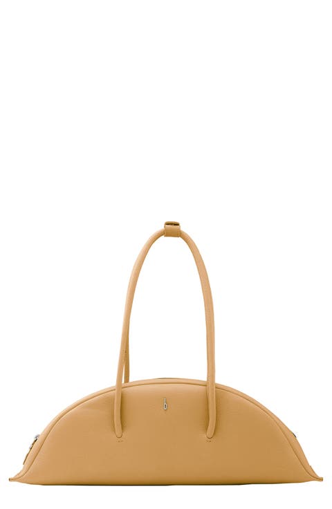 Laverne Leather Bowler Bag
