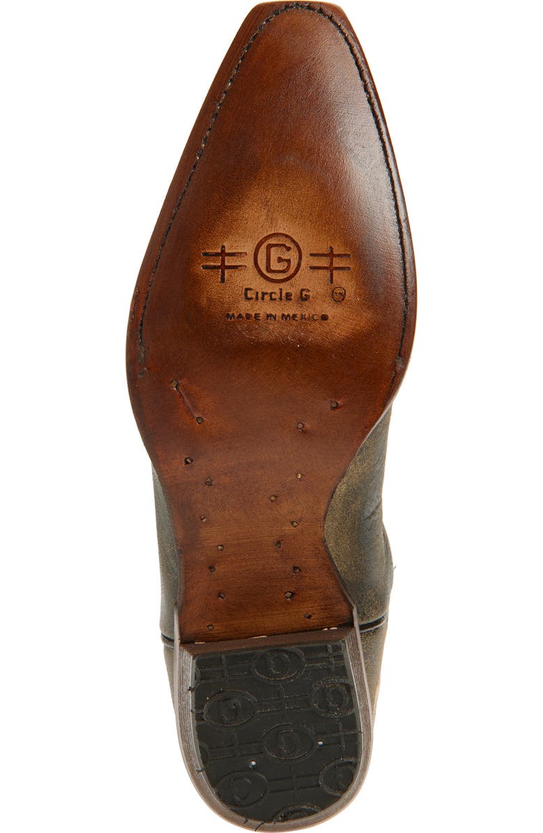 CIRCLE G Embroidered Western Boot, Alternate, color,