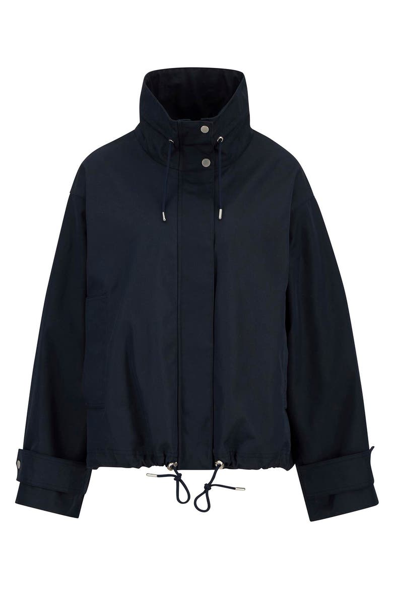 Bronwyn Showerproof Rain Jacket, Alternate, color, DARK NAVY/ DRESS NAVY TARTAN